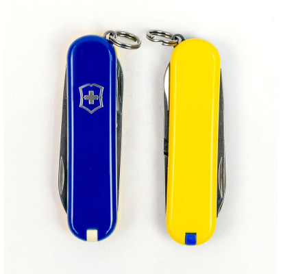 Складаний ніж Victorinox CLASSIC SD UKRAINE синьо-жовтий 0.6223.2.8