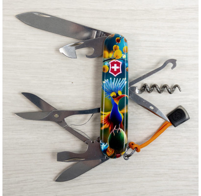 Складной нож Victorinox CLIMBER DESIGN Яркая птичка 1.3703.3.R2110pk