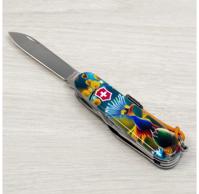 Складной нож Victorinox CLIMBER DESIGN Яркая птичка 1.3703.3.R2110pk