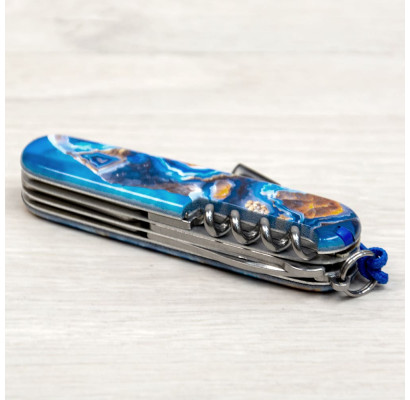 Складной нож Victorinox CLIMBER DESIGN Голубой агат 1.3703.3.R2030pk