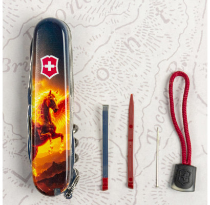 Складной нож Victorinox HUNTSMAN ZODIAC Огненный пегас 1.3713.3.Z5250pk