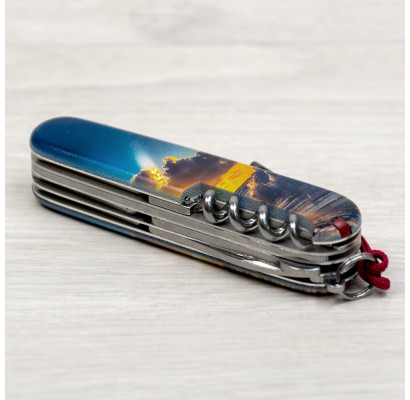 Складной нож Victorinox HUNTSMAN DESIGN Солнечная волна 1.3713.3.R2080pk