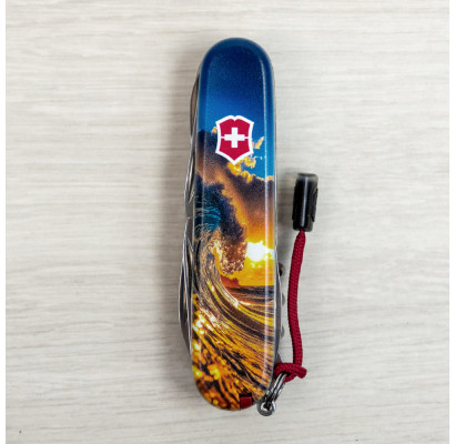 Складной нож Victorinox HUNTSMAN DESIGN Солнечная волна 1.3713.3.R2080pk