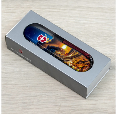 Складной нож Victorinox HUNTSMAN DESIGN Солнечная волна 1.3713.3.R2080pk