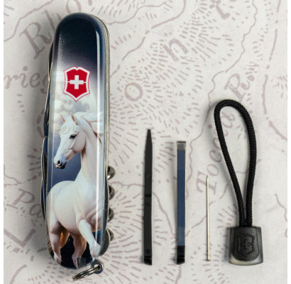 Складной нож Victorinox HUNTSMAN ZODIAC Магический конь 1.3713.3.Z5280pk