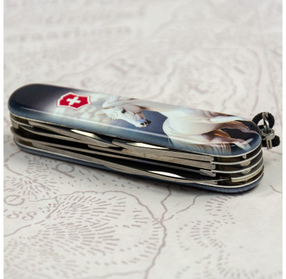 Складной нож Victorinox HUNTSMAN ZODIAC Магический конь 1.3713.3.Z5280pk