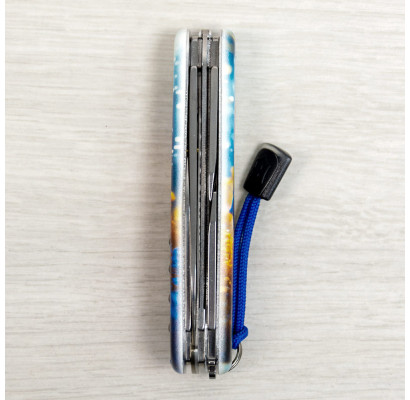 Складной нож Victorinox CAMPER DESIGN Желто-голубая рыбка 1.3613.7.R2020pk