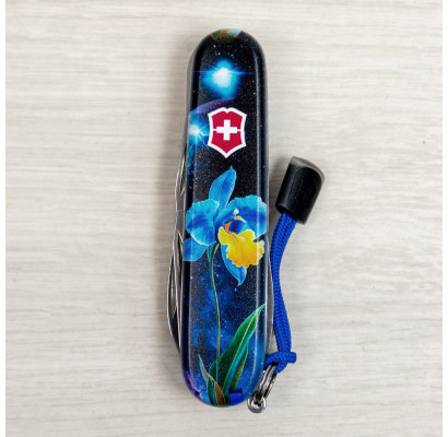 Складной нож Victorinox CAMPER DESIGN Голубо-желтый ирис 1.3613.3.R2060pk