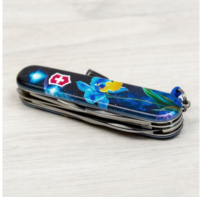 Складной нож Victorinox CAMPER DESIGN Голубо-желтый ирис 1.3613.3.R2060pk