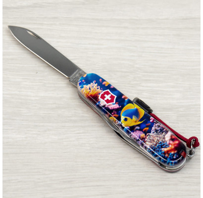 Складной нож Victorinox SPARTAN DESIGN Коралловая рыбка 1.3603.R2010pk