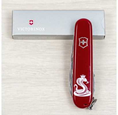 Складаний ніж Victorinox SPARTAN ZODIAC Кобра з короною 1.3603.Z4330u
