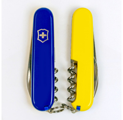 Складной нож Victorinox WAITER UKRAINE сине-желтый 0.3303.2.8