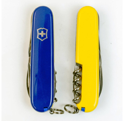 Складаний ніж Victorinox CAMPER UKRAINE синьо-жовтий 1.3613.2.8