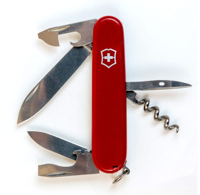 Складной нож Victorinox SPARTAN UKRAINE красно-черный 1.3603.1.3
