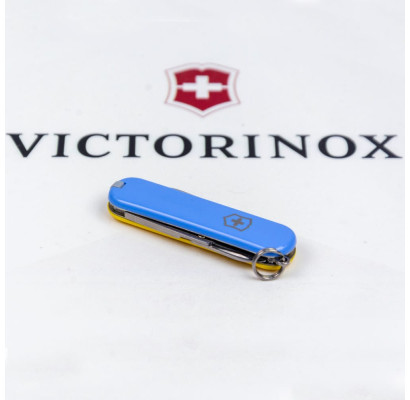 Складаний ніж Victorinox CLASSIC SD UKRAINE блакитно-жовтий 0.6223.28G.8