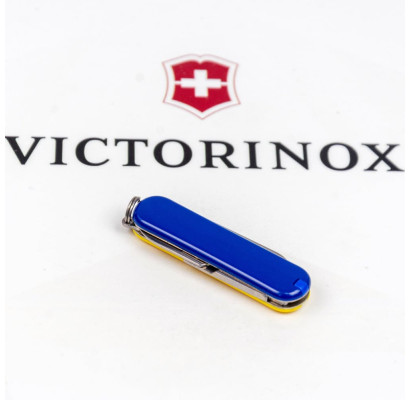 Складаний ніж Victorinox CLASSIC SD UKRAINE жовто-синій 0.6223.8G.2