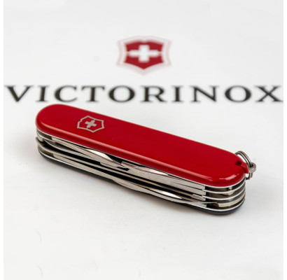 Складной нож Victorinox HUNTSMAN UKRAINE красно-черный 1.3713.1.3