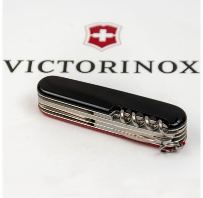 Складной нож Victorinox HUNTSMAN UKRAINE красно-черный 1.3713.1.3