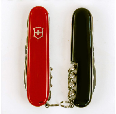 Складной нож Victorinox HUNTSMAN UKRAINE красно-черный 1.3713.1.3