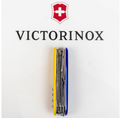 Складаний ніж Victorinox HUNTSMAN UKRAINE синьо-жовтий 1.3713.T2.8
