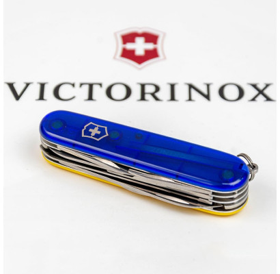 Складаний ніж Victorinox HUNTSMAN UKRAINE синьо-жовтий 1.3713.T2.8