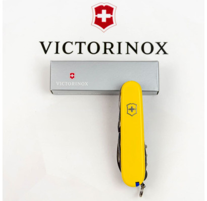 Складаний ніж Victorinox HUNTSMAN UKRAINE жовто-синій 1.3713.8.2