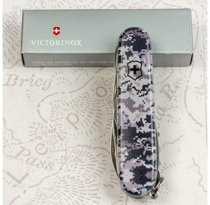 Складной нож Victorinox CLIMBER ARMY Пиксель синий 1.3703.3.W3942p