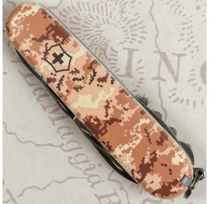 Складной нож Victorinox CLIMBER ARMY Пиксель песочный 1.3703.7.W3944p