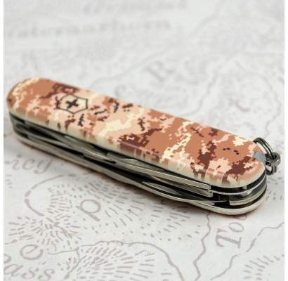 Складной нож Victorinox CLIMBER ARMY Пиксель песочный 1.3703.7.W3944p