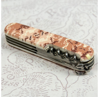 Складной нож Victorinox CLIMBER ARMY Пиксель песочный 1.3703.7.W3944p