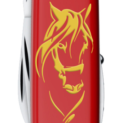 Складной нож Victorinox HUNTSMAN ZODIAC Очаровательная лошадь 1.3713.Z5348u