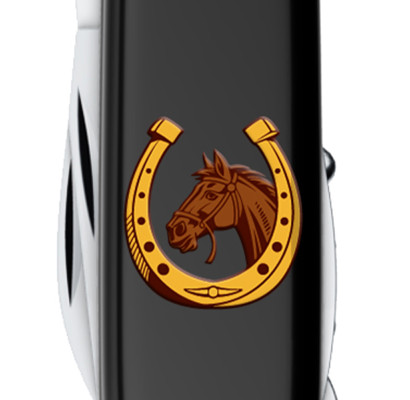 Складной нож Victorinox HUNTSMAN ZODIAC Конь с подковой 1.3713.3.Z5350u
