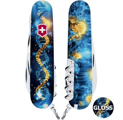 Складаний ніж Victorinox CLIMBER UKRAINE ДНК Українця 1.3703.3.T3270pw