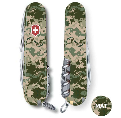 Складной нож Victorinox SWISSCHAMP ARMY Пиксель с крас. лого 1.6795.3.W3941p