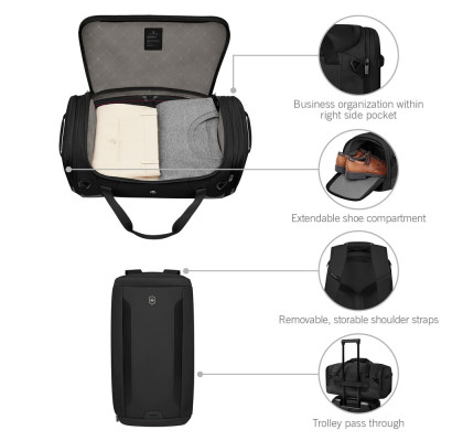Дорожня сумка-рюкзак Victorinox ALTMONT Modern Black Vt653557