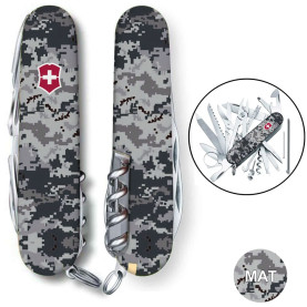 Складной нож Victorinox SWISSCHAMP ARMY Пиксель синий с крас. лого 1.6795.3.W3943p