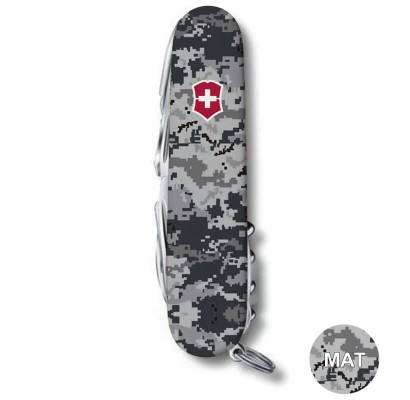 Складной нож Victorinox SWISSCHAMP ARMY Пиксель синий с крас. лого 1.6795.3.W3943p