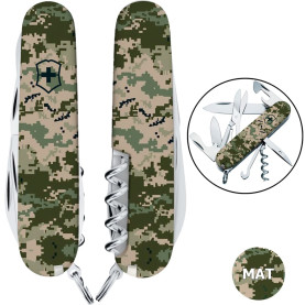 Складаний ніж Victorinox CLIMBER ARMY Піксель 1.3703.3.W3940p