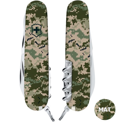 Складаний ніж Victorinox CLIMBER ARMY Піксель 1.3703.3.W3940p