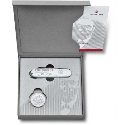 Набір Складаний  ніж + Монета KARL ELSENER Lim.Ed.8000 Victorinox Huntsman 1.1918.J18