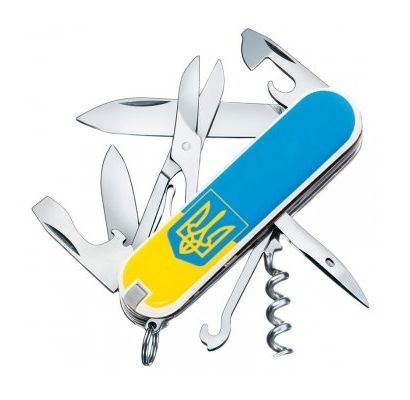 Складной нож Victorinox CLIMBER UKRAINE 1.3703.7_T0030r