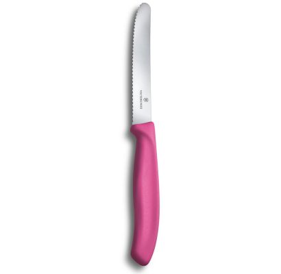 Ніж для томатів Victorinox SWISS CLASSIC Tomato&Table 11см хвил рожев 6.7836.L115