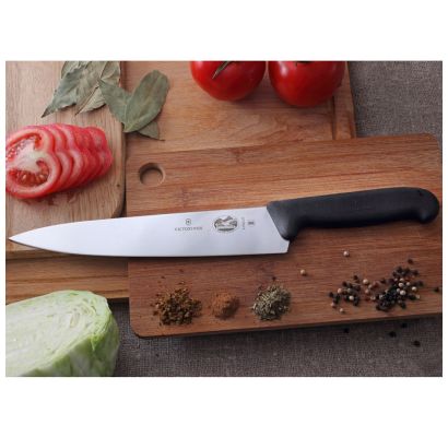 Разделочный нож Victorinox FIBROX 22см черн 5.2003.22