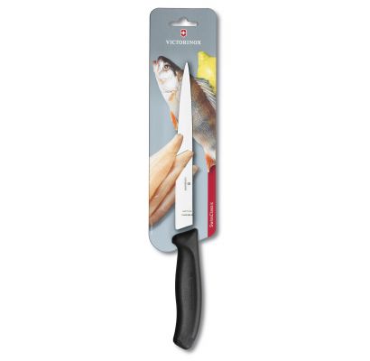Филейный нож Victorinox SWISS CLASSIC Filleting Flexible 20см черн 6.8713.20B