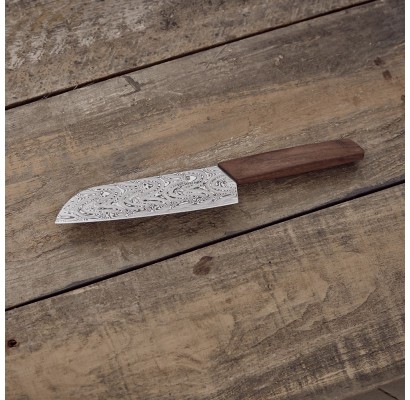 Кухонный нож Victorinox Swiss Modern Santoku Damast 6.9050.17J20
